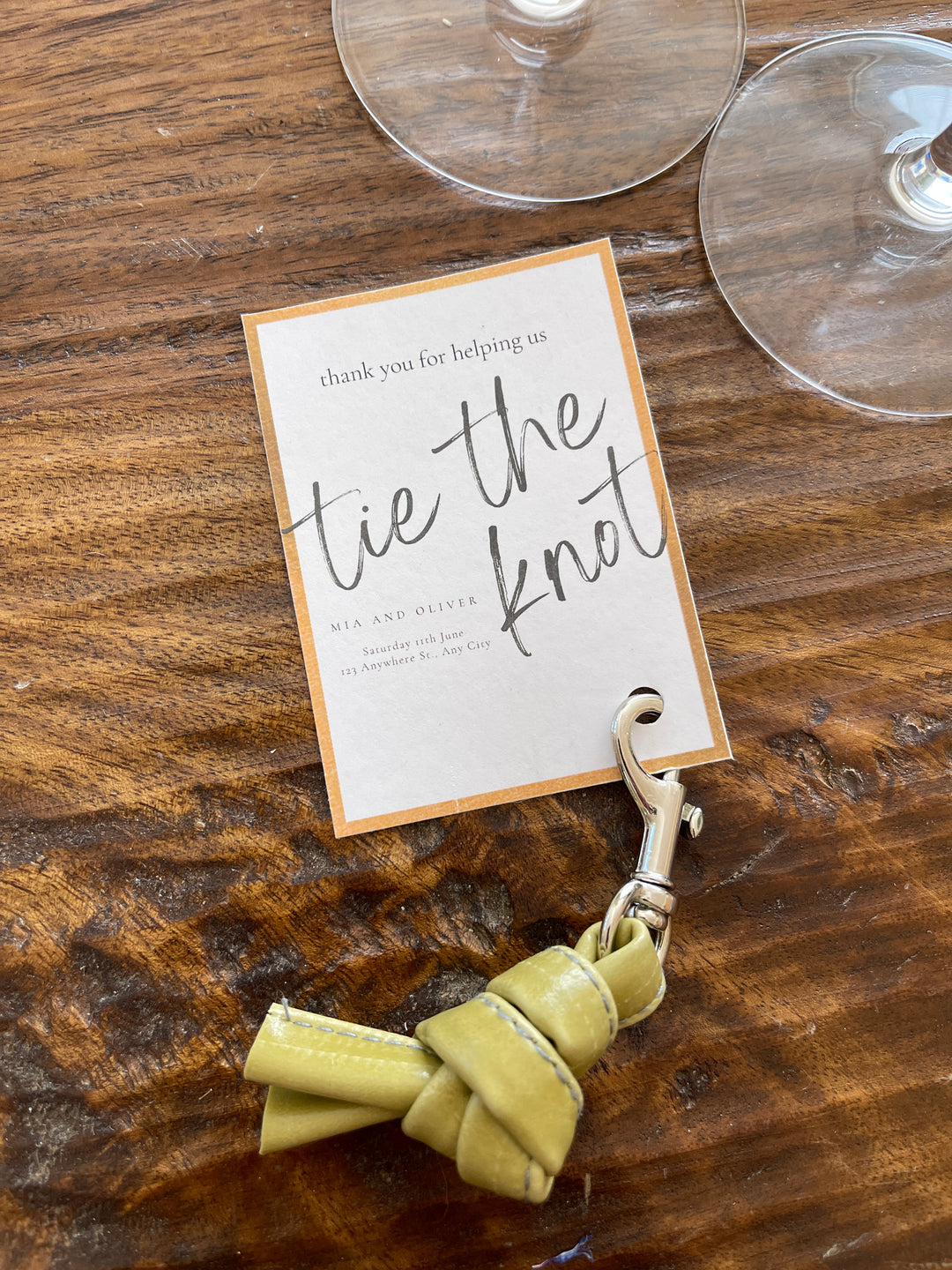 "Tie the Knot" - French Knot Bag Charm