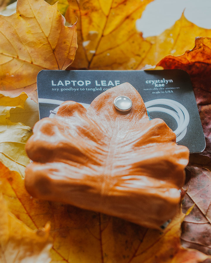 Laptop Leaf Cord Wrap