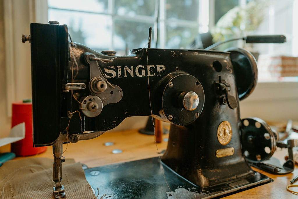 Why Our Bags Are Sewn on Restored Industrial Sewing Machines