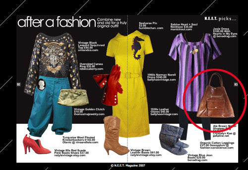 “After a Fashion” Brown Metier tote featured in Neet Magazine!
