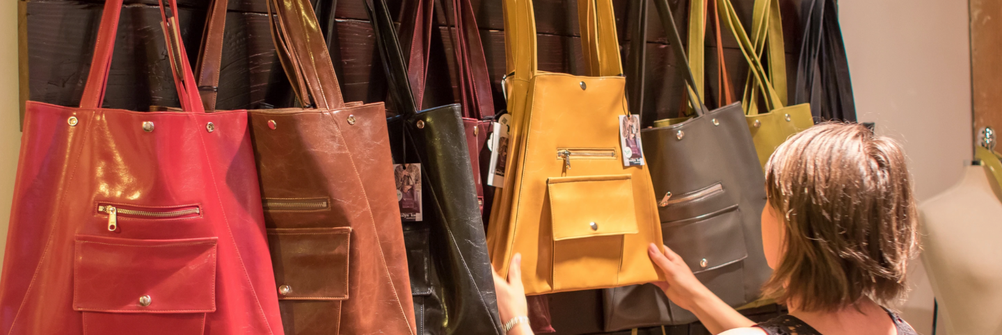 Best ways to display purses in a boutique or booth