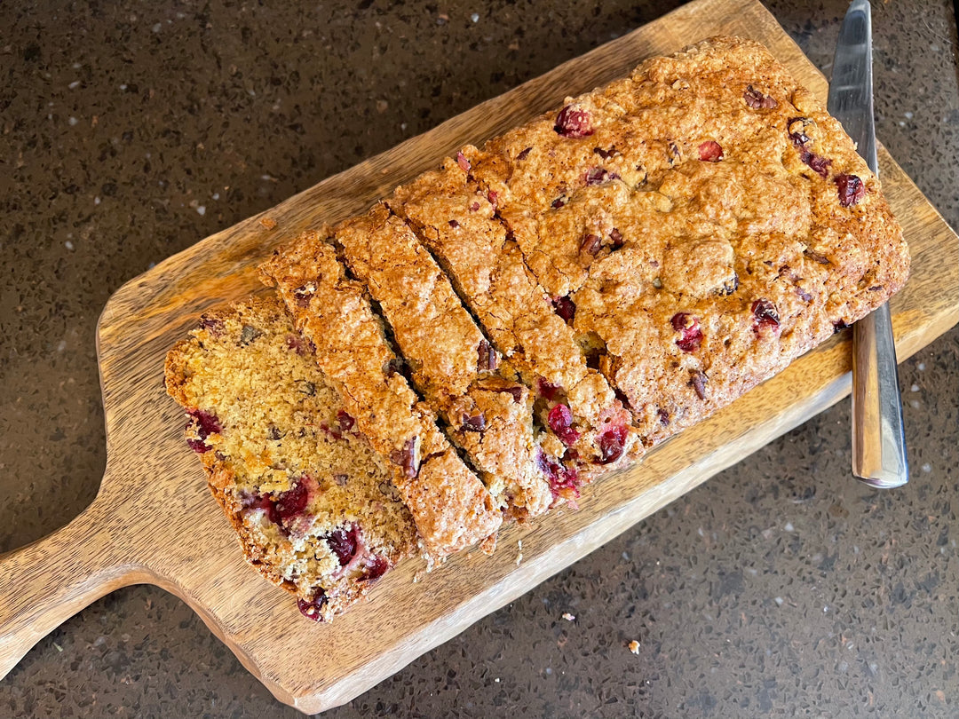Cranberry Orange Bread Recipe with a crunchy-sweet crust