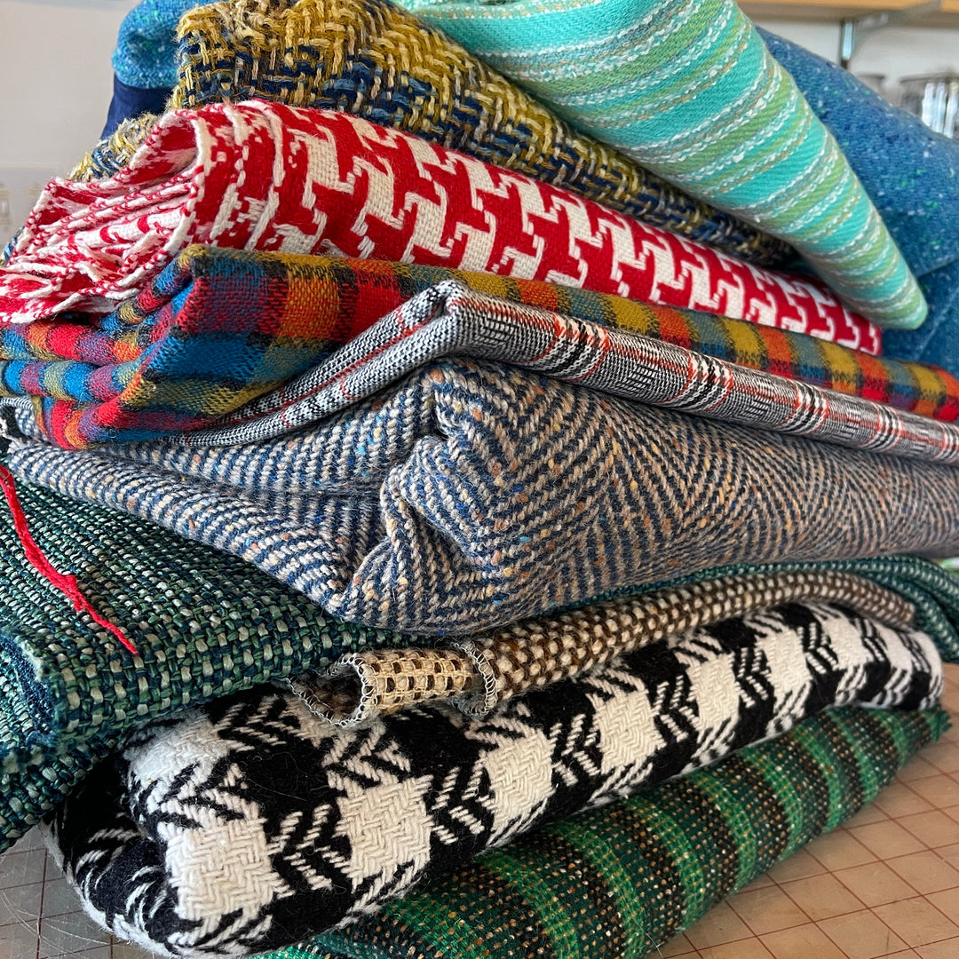 Plaid, Houndstooth and Basketweave Bags