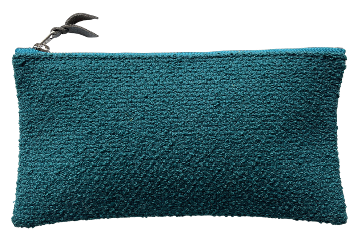 Large Valet pouch - Teal Boucle