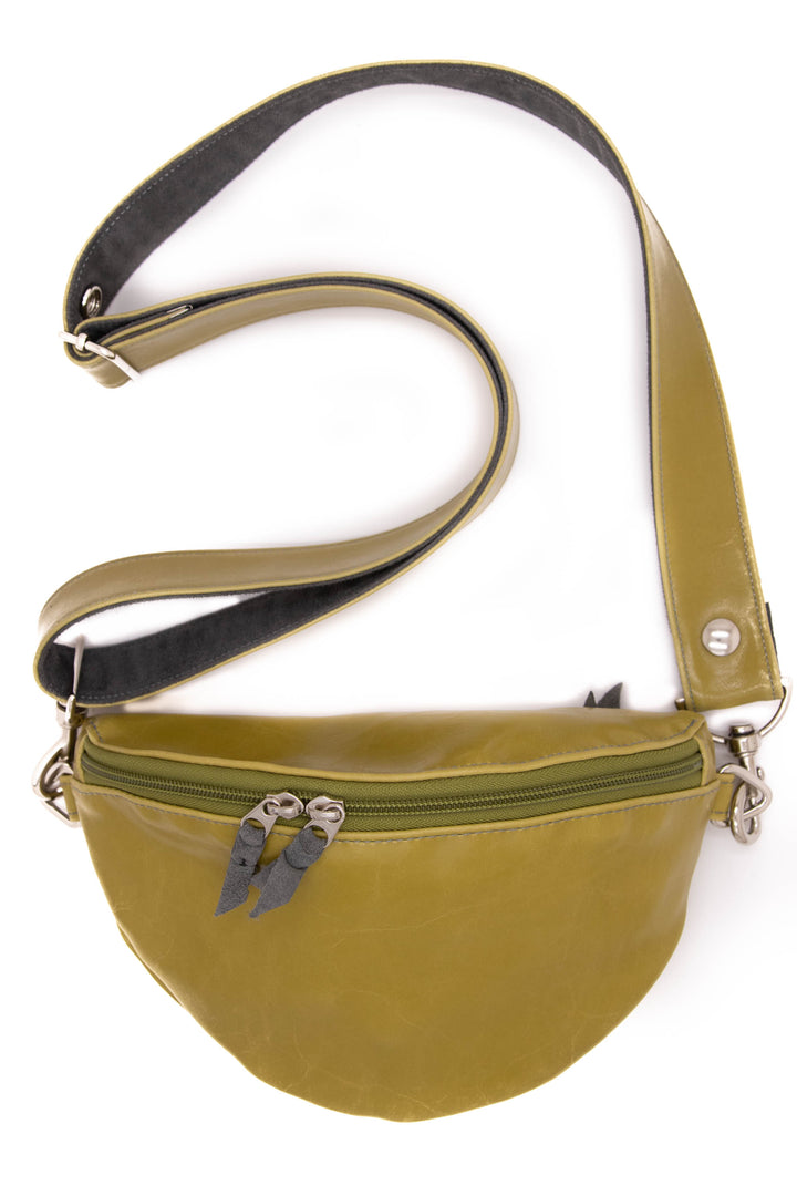 Fanny Pack from Glazed Vegan Leather made in USA#color_citrine