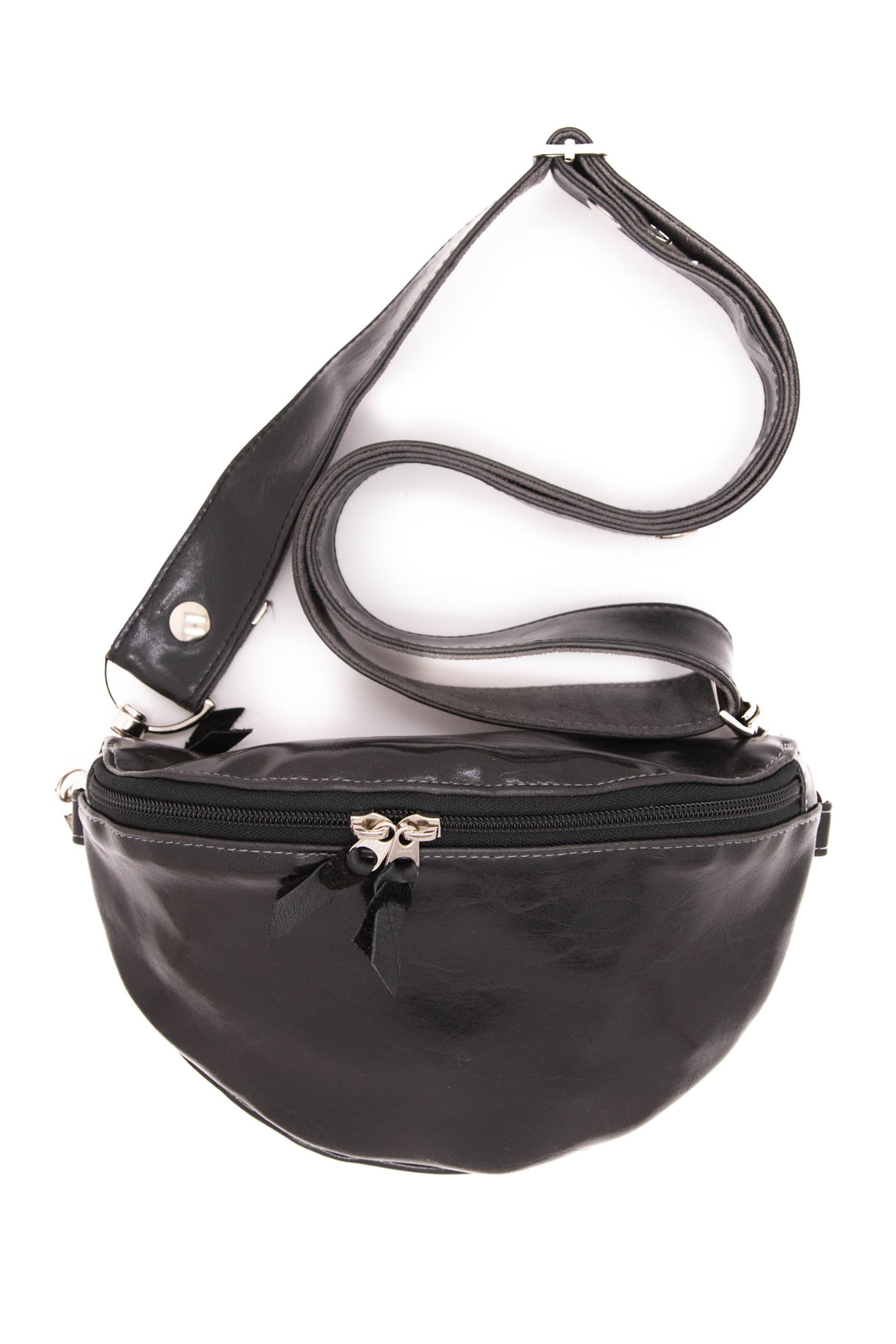 Fanny Pack from Glazed Vegan Leather made in USA#color_black