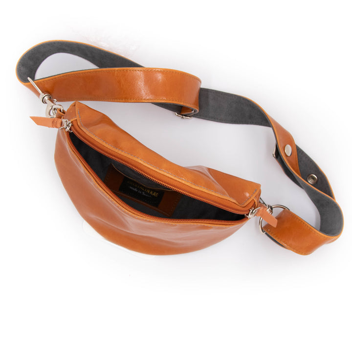 Fanny Pack from Glazed Vegan Leather made in USA#color_butterscotch