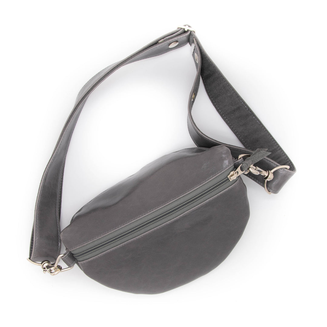 Fanny Pack from Glazed Vegan Leather made in USA#color_grey