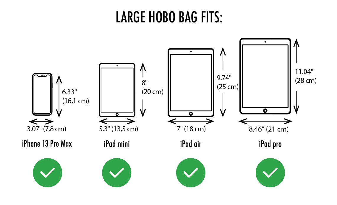 Large Hobo bag fits