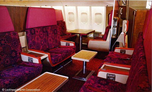 Vintage Boeing Fabric Bossa Nova Medium Crossbody Bag - Argentina Airlines 1972 - Pink & Purple Daisy
