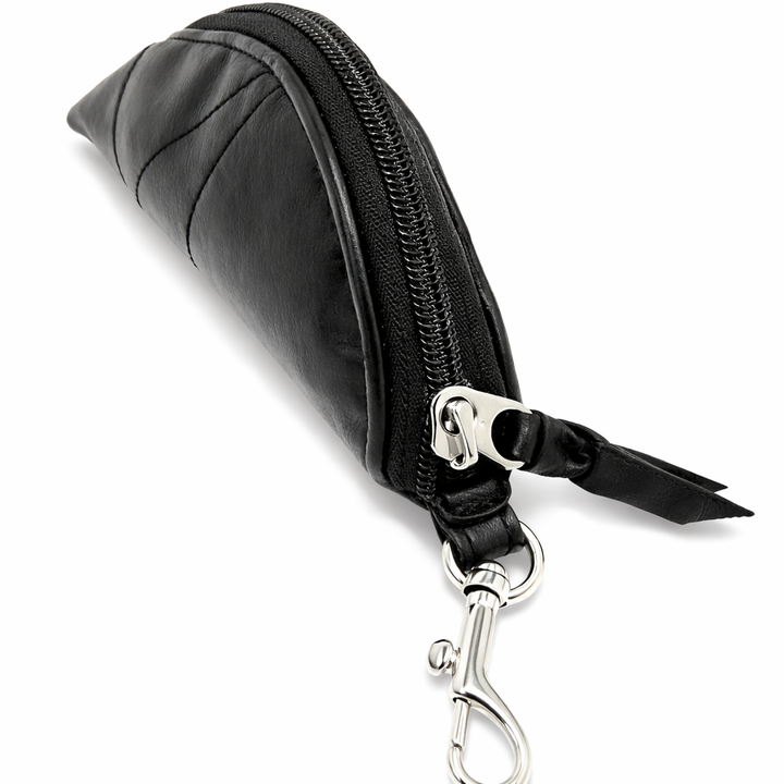 Cushioned Glasses Cases with ZIpper closure and Clip