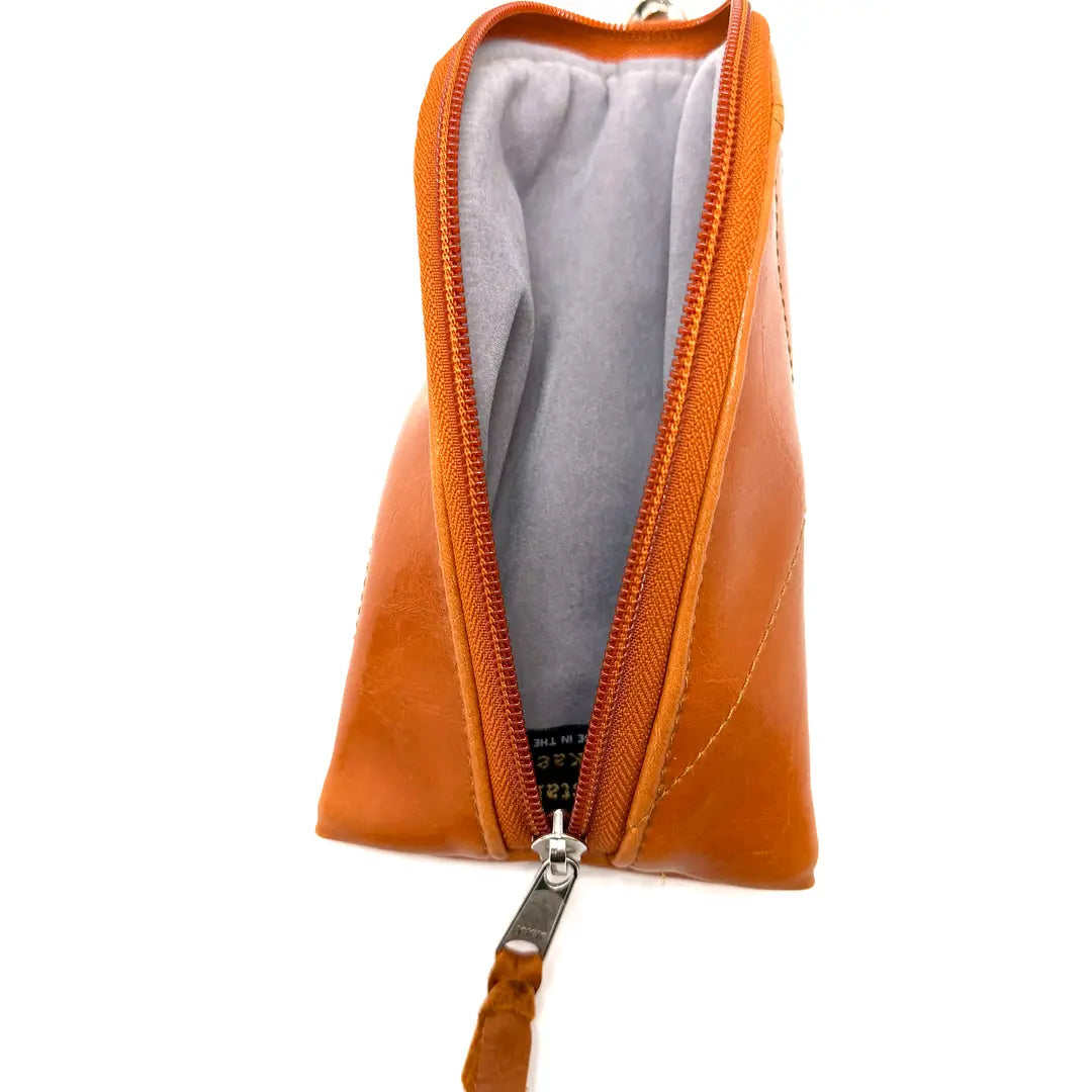 Cushioned Glasses Cases with ZIpper closure and Clip