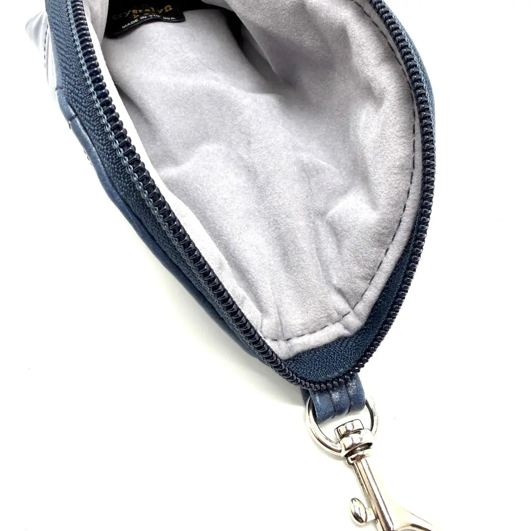 Cushioned Glasses Cases with ZIpper closure and Clip