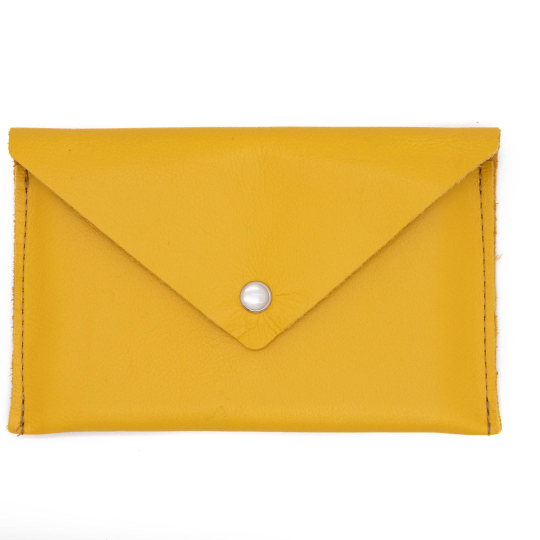 Passport Case Wallet from Leather made in USA#color_mustard-yellow