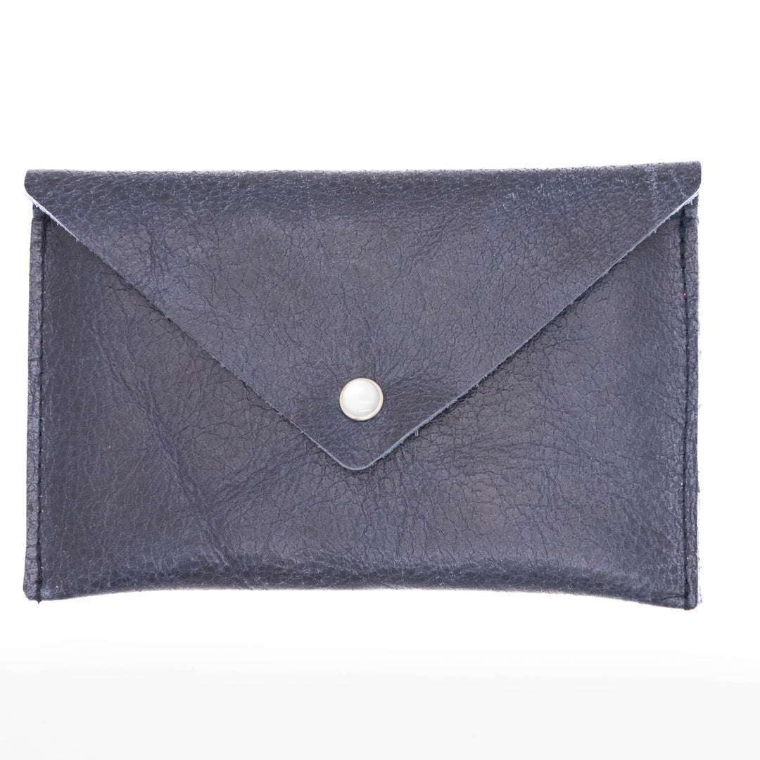 Passport Case Wallet from Leather made in USA#color_navy