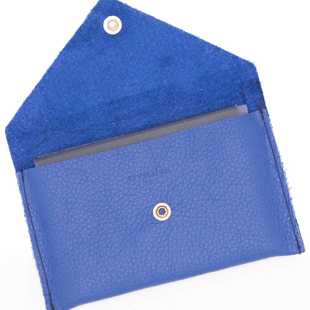 Passport Case Wallet from Leather made in USA#color_cobalt-blue