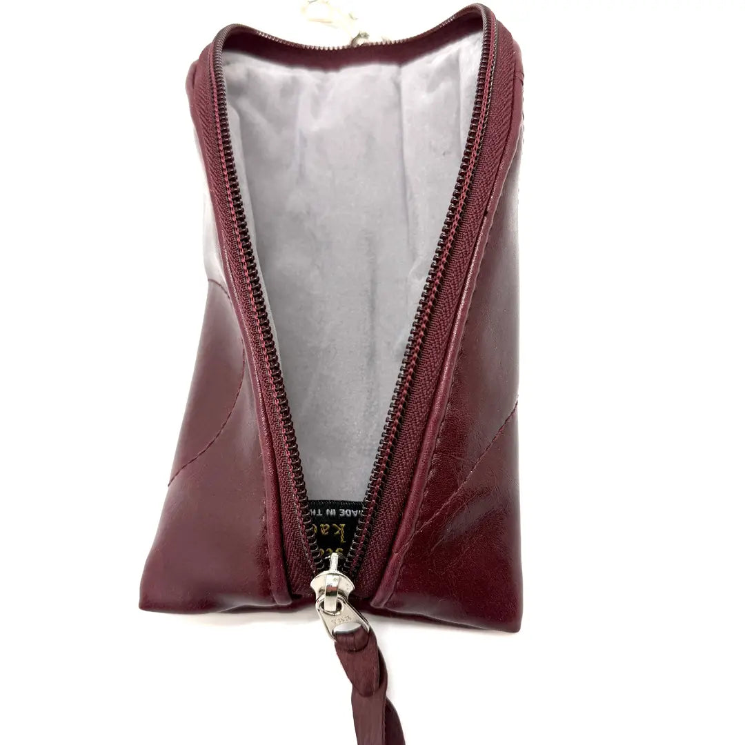 Cushioned Glasses Cases with ZIpper closure and Clip