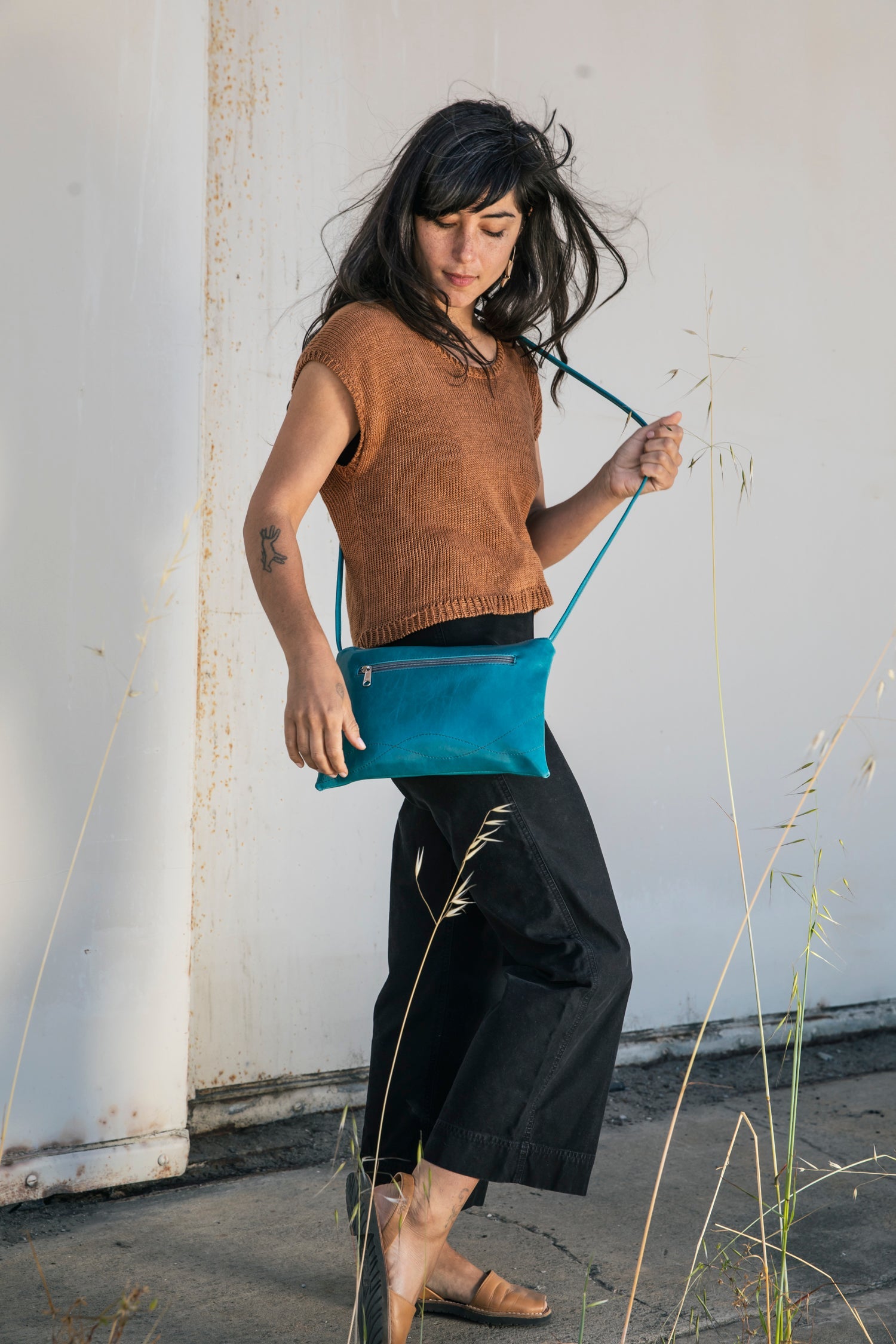 Bossa Nova Medium Crossbody Bag - Coated Canvas – Crystalyn Kae