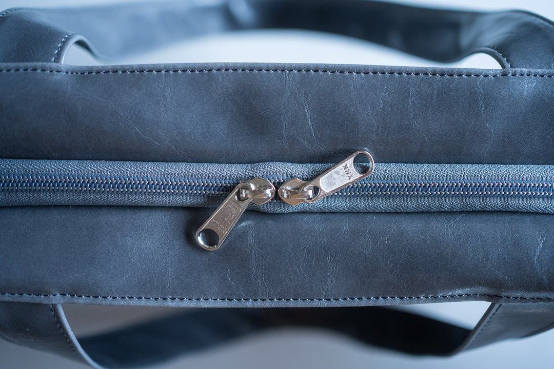 Troubadour Tote - Grey with Tweed