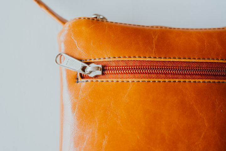 Cha Cha Small Crossbody Bag - Butterscotch Vegan Leather