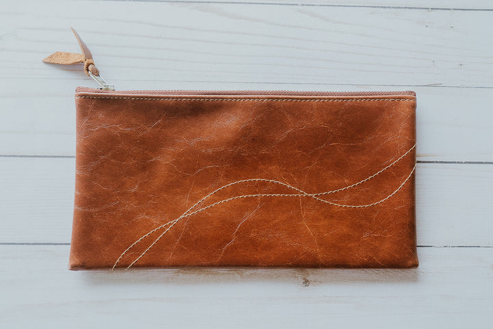 Large Valet Pouch from Glazed Vegan Leather