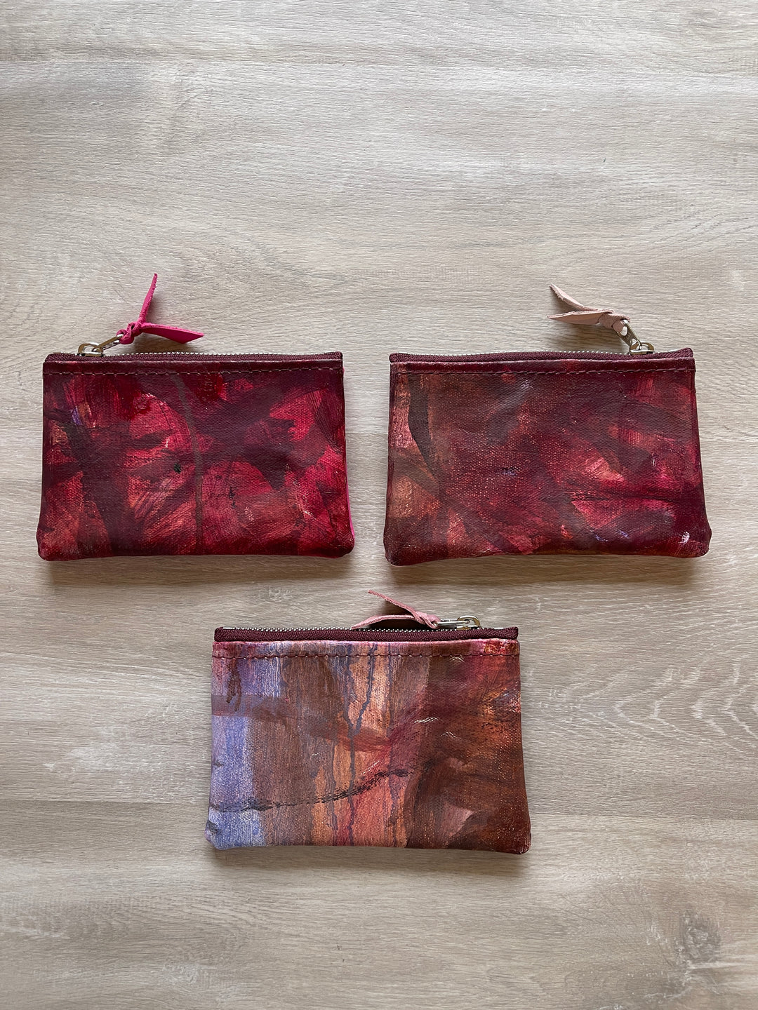 Small Valet pouch - Painted Canvas - One of a Kind