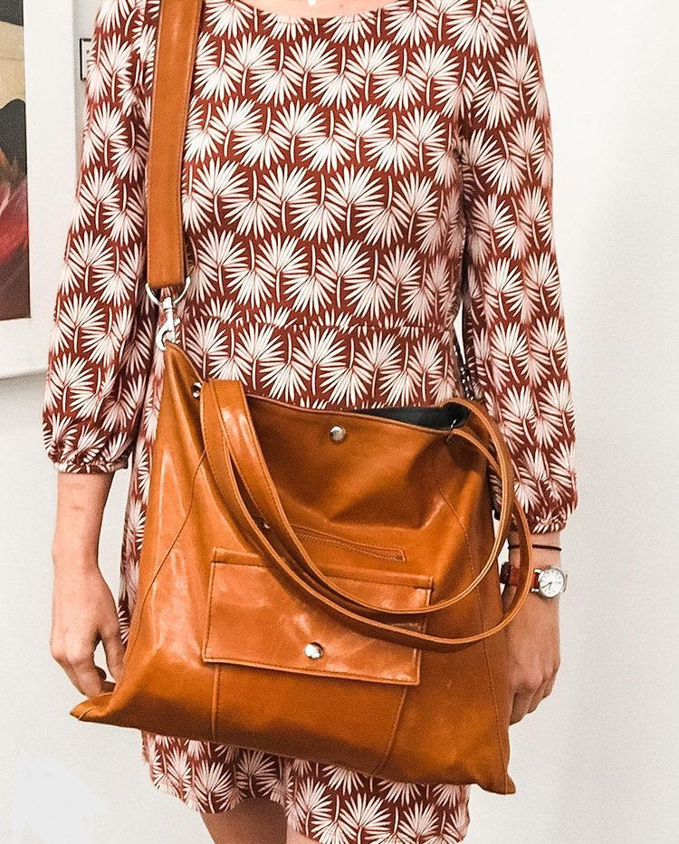 Metier Tote - Butterscotch Glaze Coated Canvas