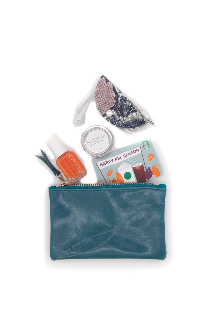 Small Valet Pouch -Teal Vegan Leather