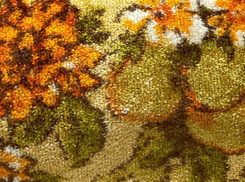 Large Valet Pouch- East Hampton Floral with Pom Pom Fringe