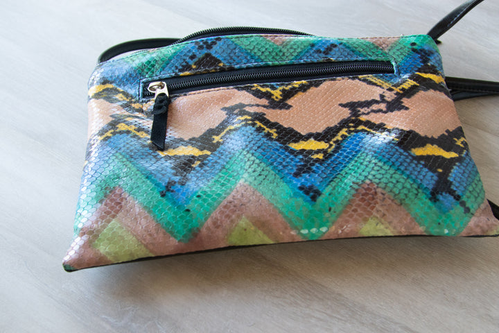 Bossa Nova Medium Crossbody Bag - Rainbow Python Leather