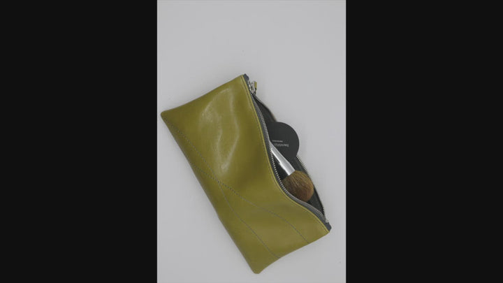 Large Valet Pouch - Citrine Vegan Leather