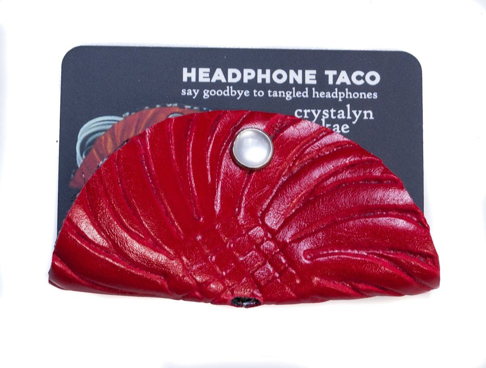 Headphone Taco - Red Vegan made in usa