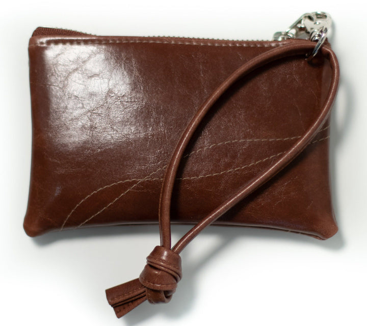 Small Valet Pouch Brown Vegan Leather