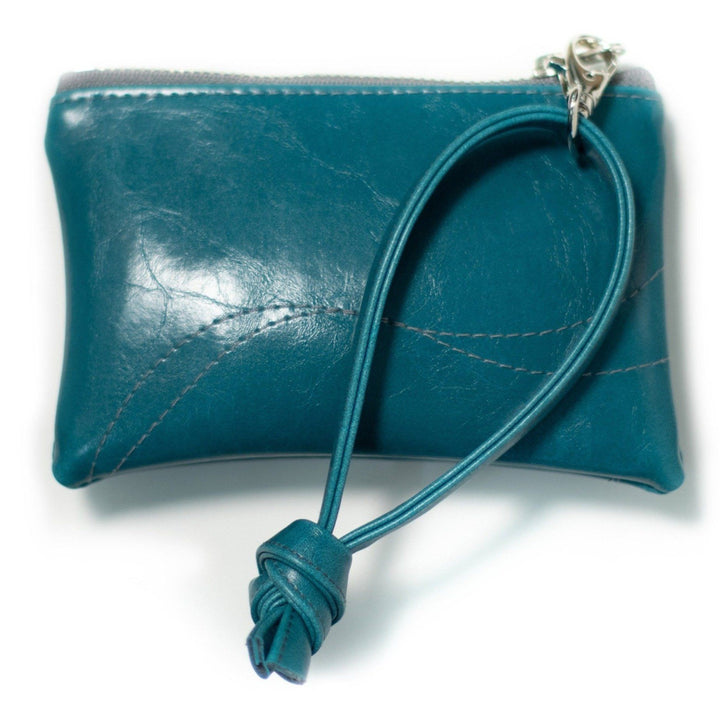 Small Valet Pouch Teal Vegan Leather made in usa