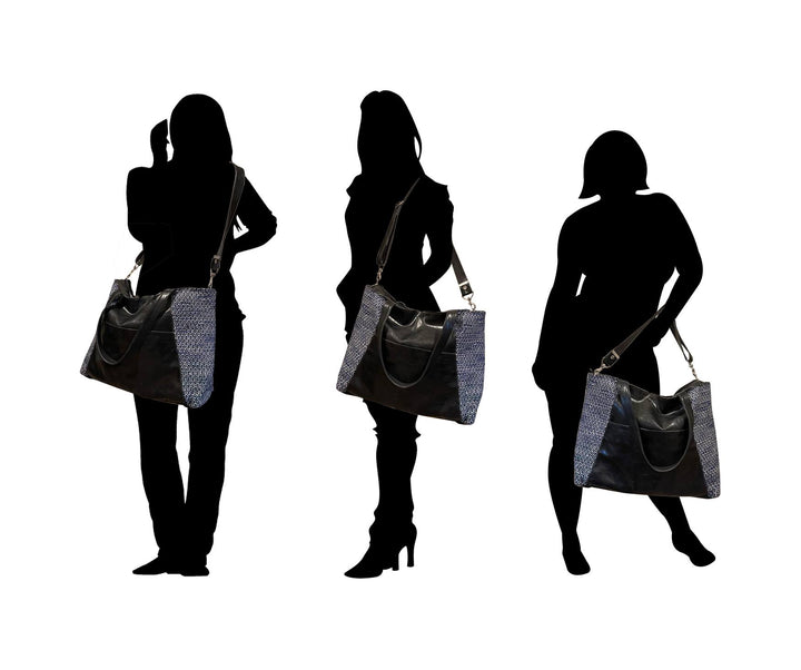 Womens Tote Bag - XL Troubadour Weekender Tote#color_navy
